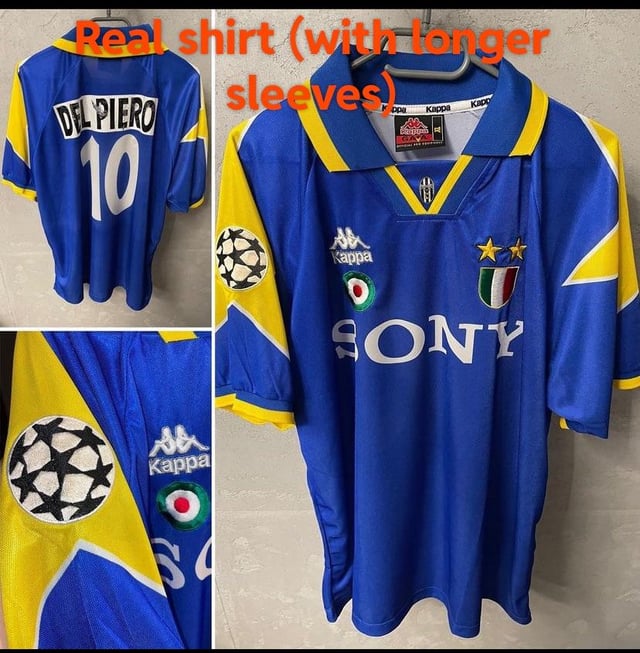 Anyone know where i can get a replica 95/96 shirt with sleeves that have about the same size of the real shirt?