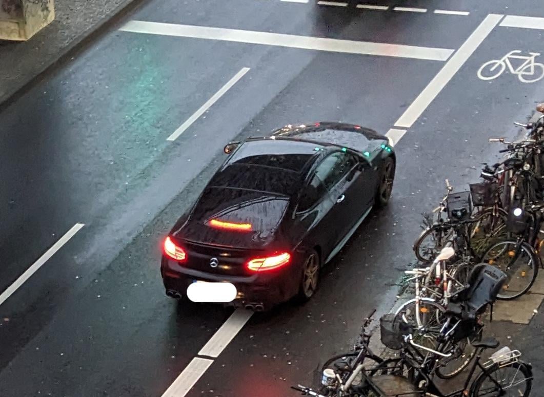 Why do people park like this, effectively blocking both the cycle and traffic lanes?
