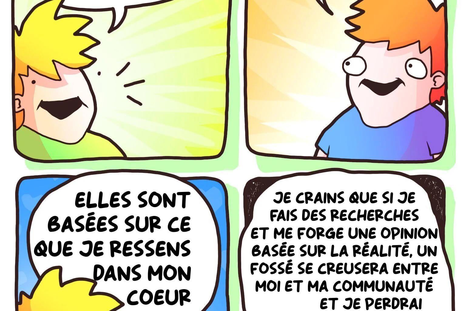 j'ai des opinions tranchées (traduit)