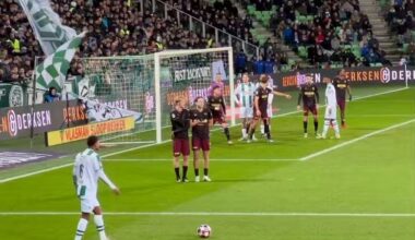 [FC Groningen] alternative angle of Laros Duartes insane free kick against Jong FC Utrecht on friday