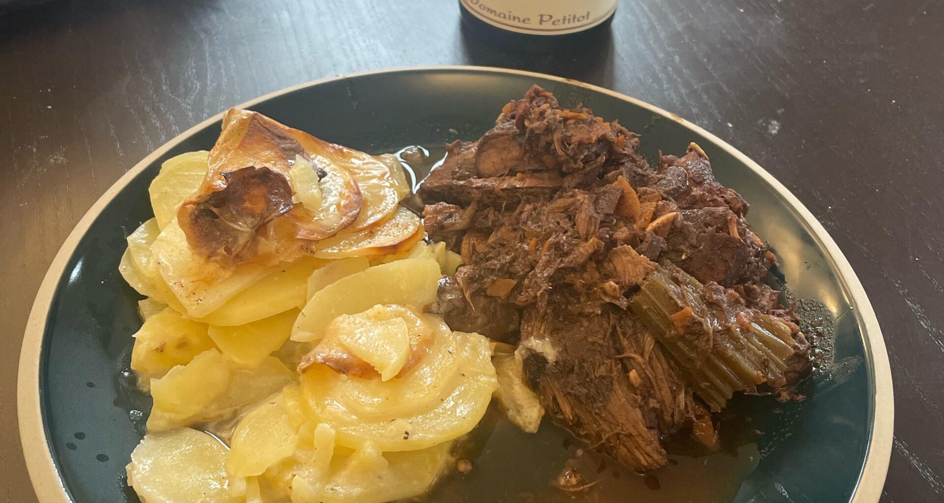 Civet de sanglier et gratin dauphinois