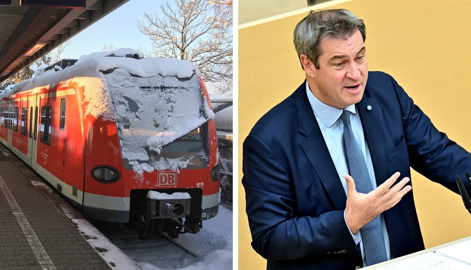Ministerpräsident, in dessen Bundesland öffentlicher Nahverkehr zusammenbricht, sobald Schnee fällt, kündigt Weltraumbahnhof an