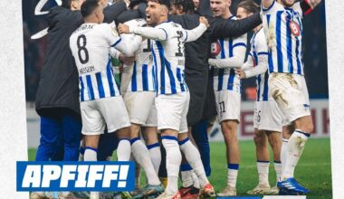 Hertha BSC besiegt den Hamburger SV im Elfmeterschießen und steht im Viertelfinale des DFB-Pokal