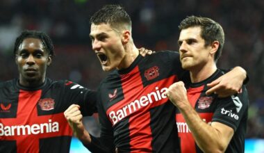Schick-Hattrick zementiert Bayers Tabellenführung