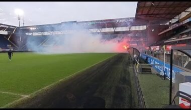 NAC Breda’s open training before the derby tomorrow! With lots of fireworks