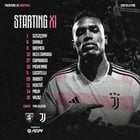 Line-Up against Frosinone - Yildiz starting!