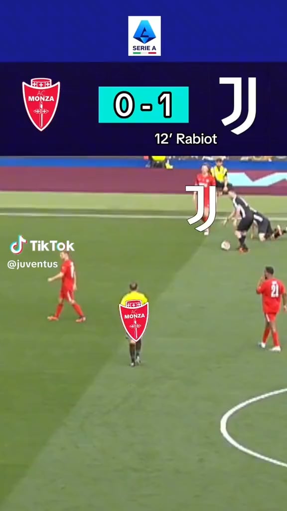 this video was posted on the official Juventus TikTok account