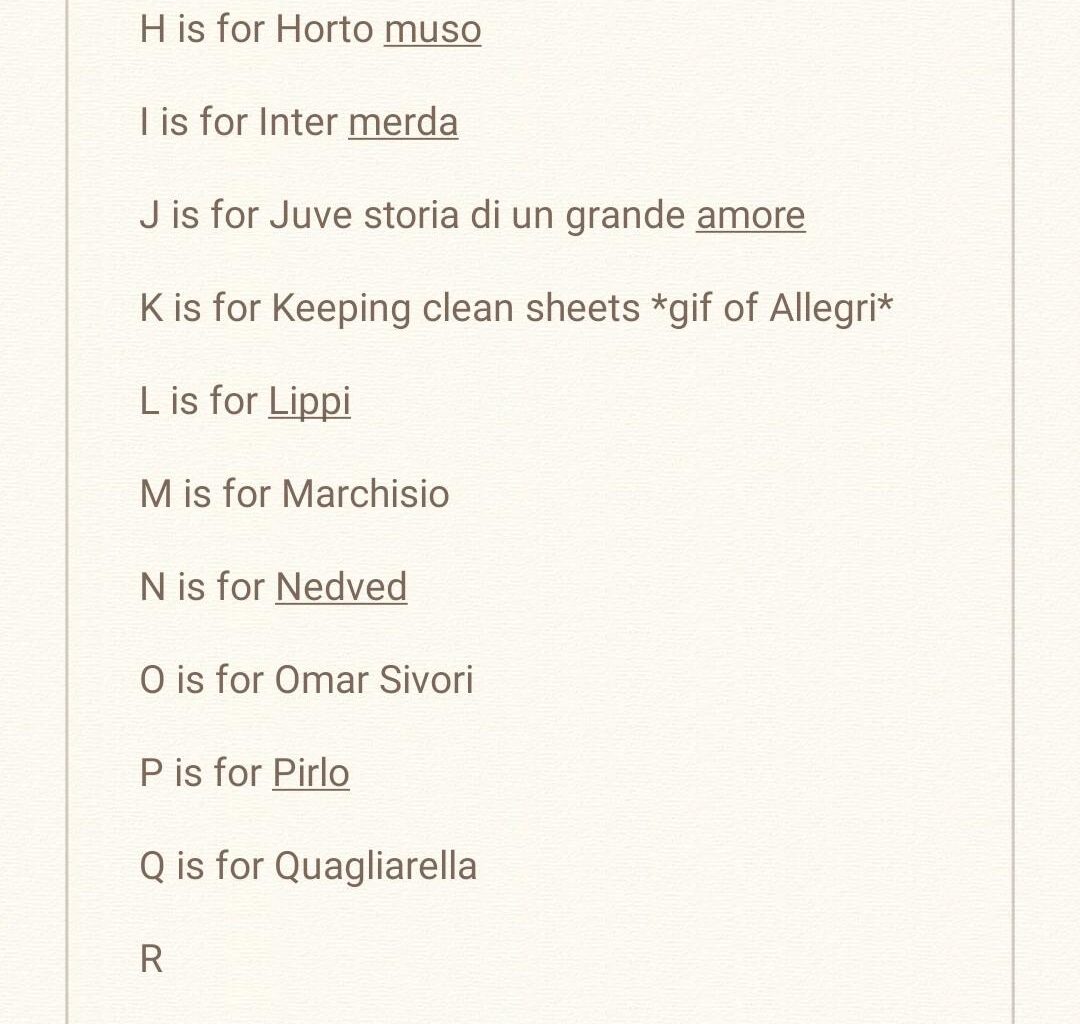 r/Juve's alphabet. Q is for il ragazzo dei gol belli, Quagliarella. Let's continue with R!