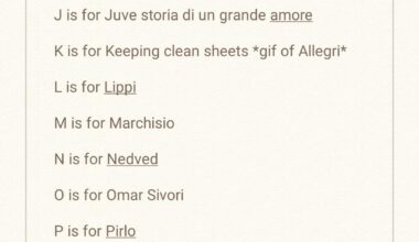 r/Juve's alphabet. P is for (despite fierce competition from all-time greats like Platini and Padoin) Pirlo. Let's continue with Q!
