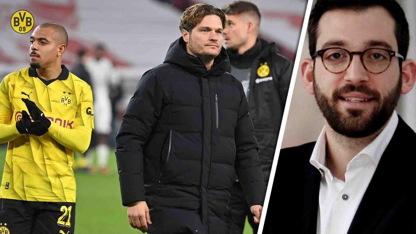 Patrick Berger (Sky Sport): „Edin Terzic hat die Mannschaft verunsichert. Der defensive Stil passt offenbar nicht zu ihr. Er steckt nicht in ihrer DNA. Hinter vorgehaltener Hand wird mittlerweile auch in der Kabine über die Taktik getuschelt.“
