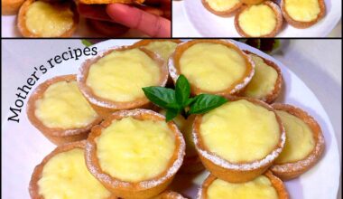 🤩Les paniers de ma grand mère🍋très savoureux et disparaissent en une minute. recette de tarte au citron la plus facile Sans beurre et sans crème