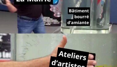 Merci à l’Ami-ante de permettre aux artistes d’avoir des lieux de travails pas trop chère