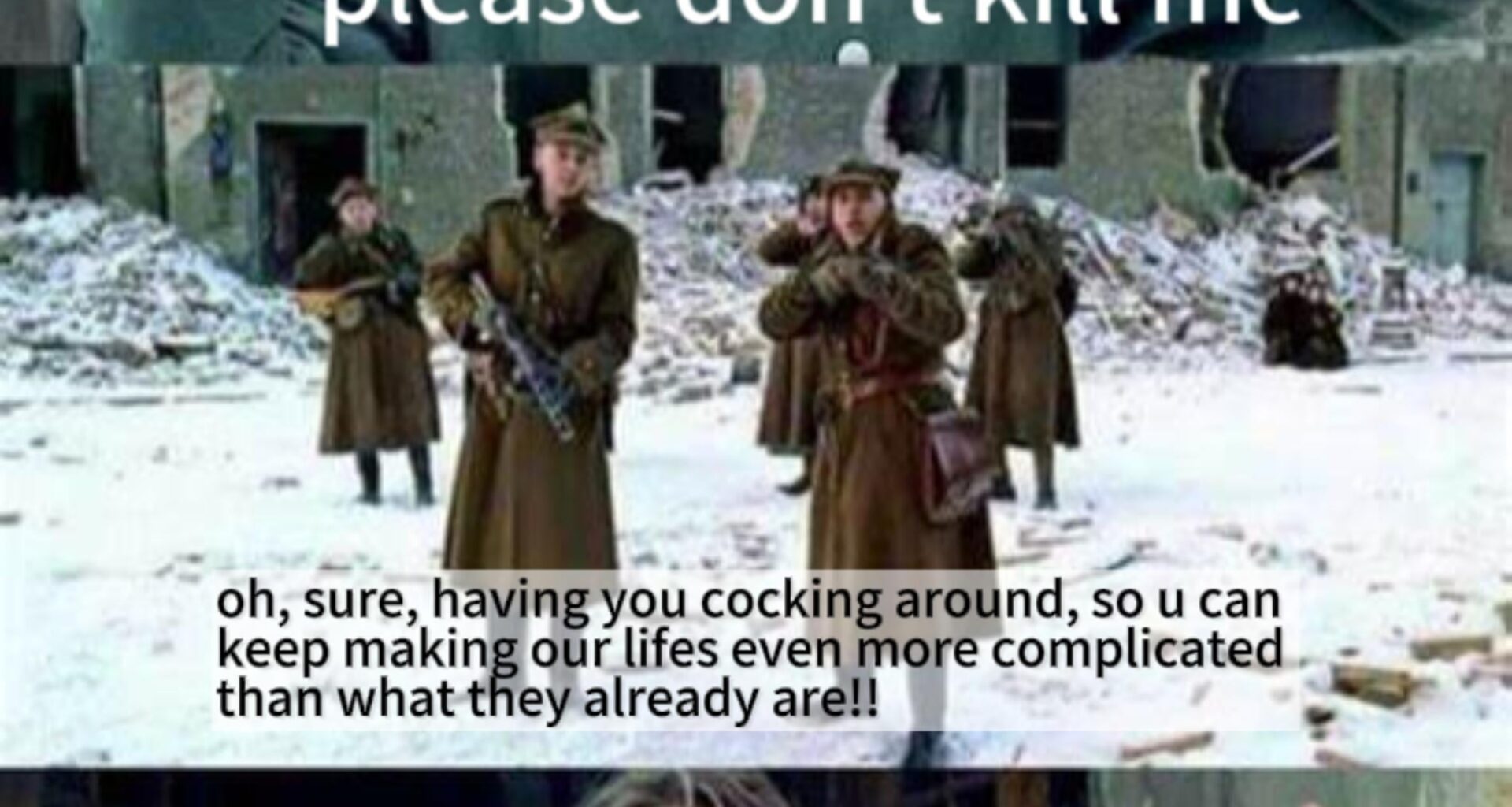 Please don't mfg shoot tfg me