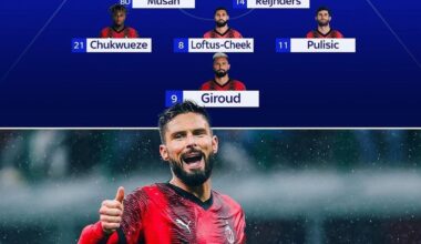 A couple of expected lineups for the match vs Atananta. 4-2-3-1. Maignan, Florenzi, Theo, Tomori, Calabria, Reijnders, Adli/Musah, Pulisic, RLC, Chukwueze, Giroud.