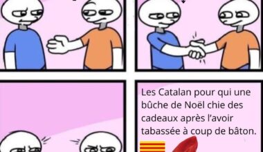 On a aussi dans notre crèche un personnage qui chie derrière la maisonnette