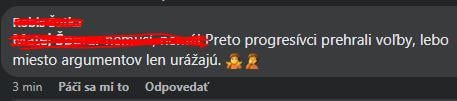 Doobedie som strávil pod FB statusmi a nestačím sa naozaj diviť. My sme najprimitívnejší národ na svete. Tento komentár ma dostal najviac, pretože pán totálne otočil realitu a človek má vtedy fakt pocit, že to je u niektorých absolútne beznádejné.