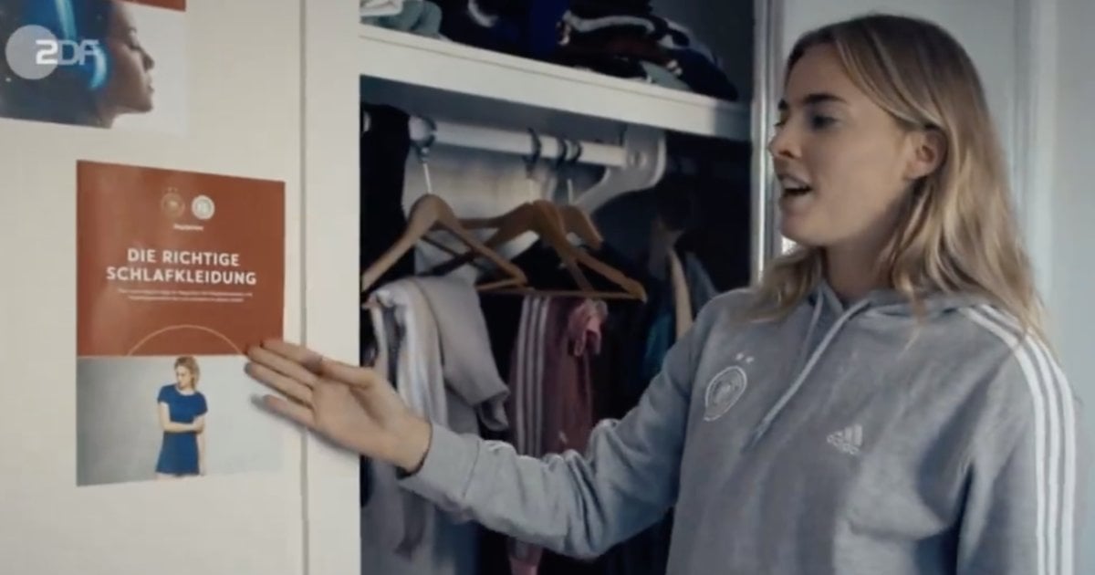 „Nett gemeinte Geste, aber ein­fach über­flüssig“ — Lina Magull und Laura Frei­gang amü­sieren sich über DFB-Anwei­sungen