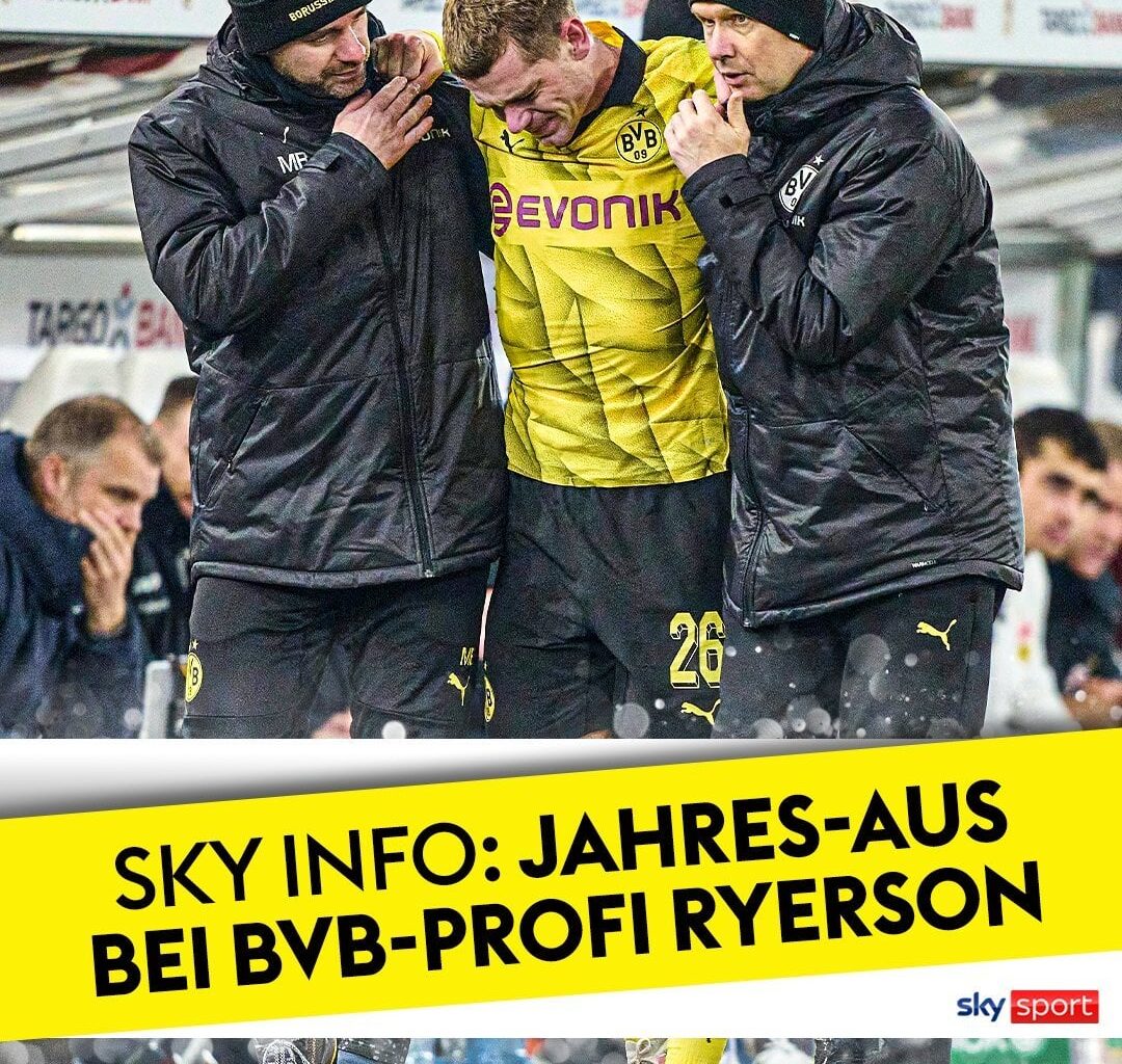 BVB-Profi Julian Ryerson wird nach Sky Informationen in diesem Jahr kein Spiel mehr machen. Der Norweger hat sich wohl das Innenband verletzt. Eine genaue Diagnose steht noch aus. Es wird intern von einer Ausfallzeit von bis zu acht Wochen ausgegangen.