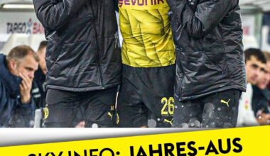BVB-Profi Julian Ryerson wird nach Sky Informationen in diesem Jahr kein Spiel mehr machen. Der Norweger hat sich wohl das Innenband verletzt. Eine genaue Diagnose steht noch aus. Es wird intern von einer Ausfallzeit von bis zu acht Wochen ausgegangen.