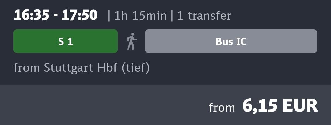 BUS IC with a DTicket?