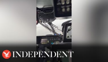 Storm Gerrit: Helicopter pilots buffeted about cockpit through heavy winds