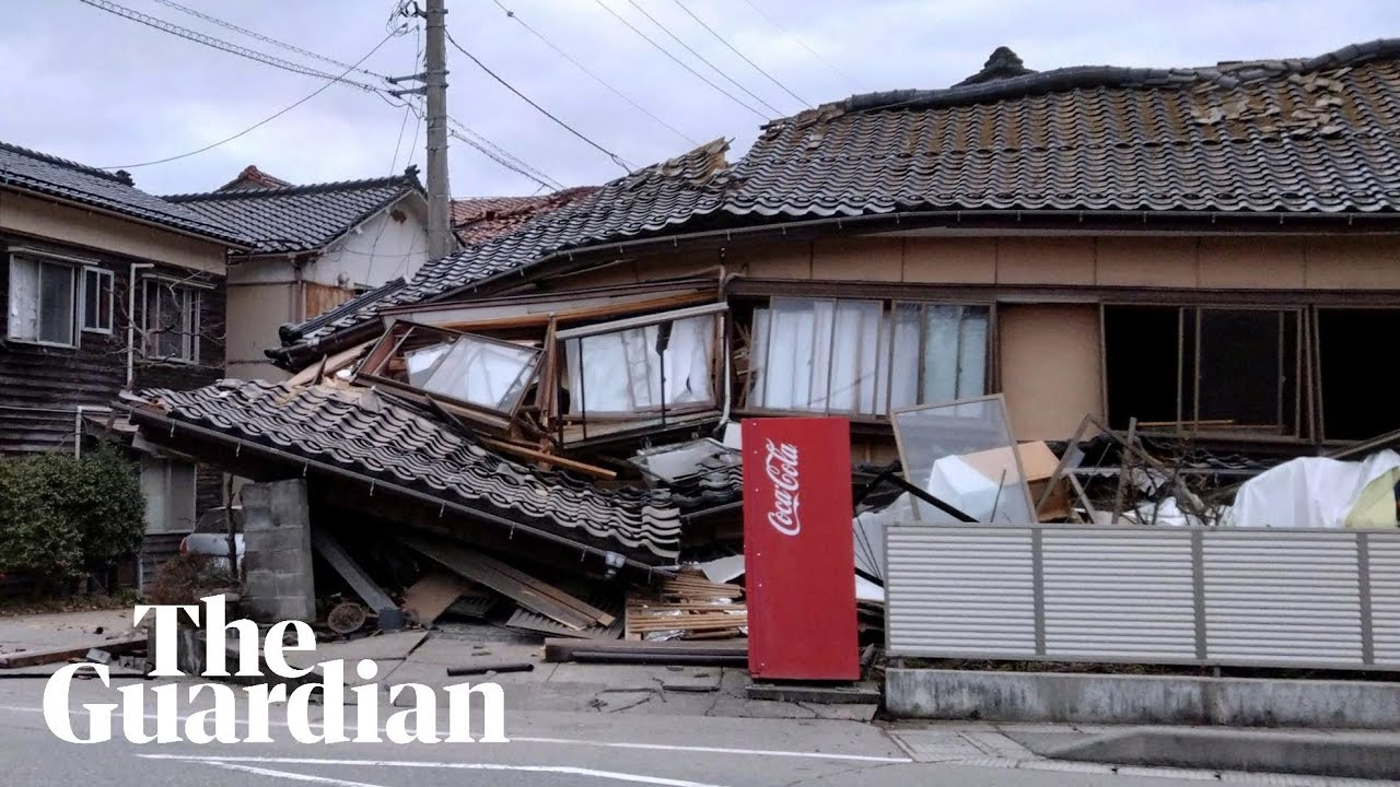 Strong earthquakes hit Japan's west coast