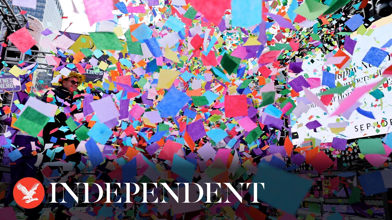 Confetti test held in Times Square ahead of New Year's Eve