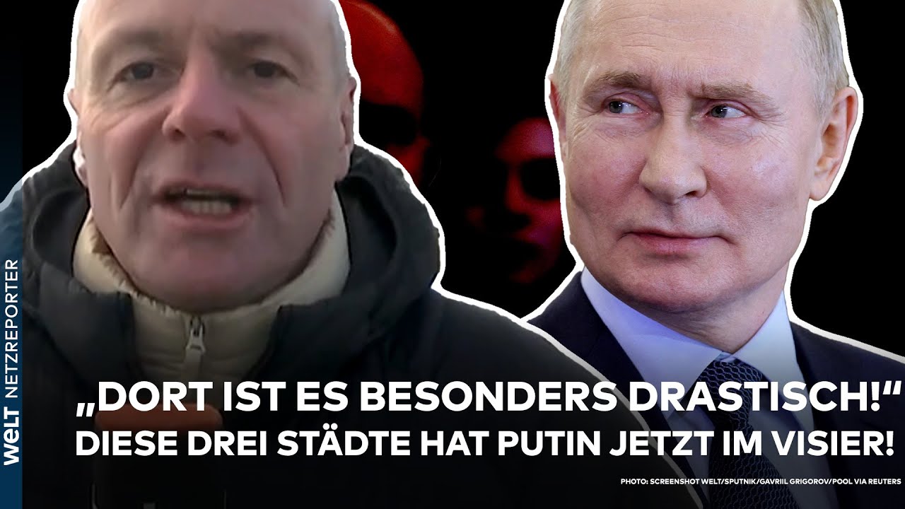 UKRAINE-KRIEG: "Dort ist es besonders drastisch!" Diese drei Städte hat Putin jetzt im Visier