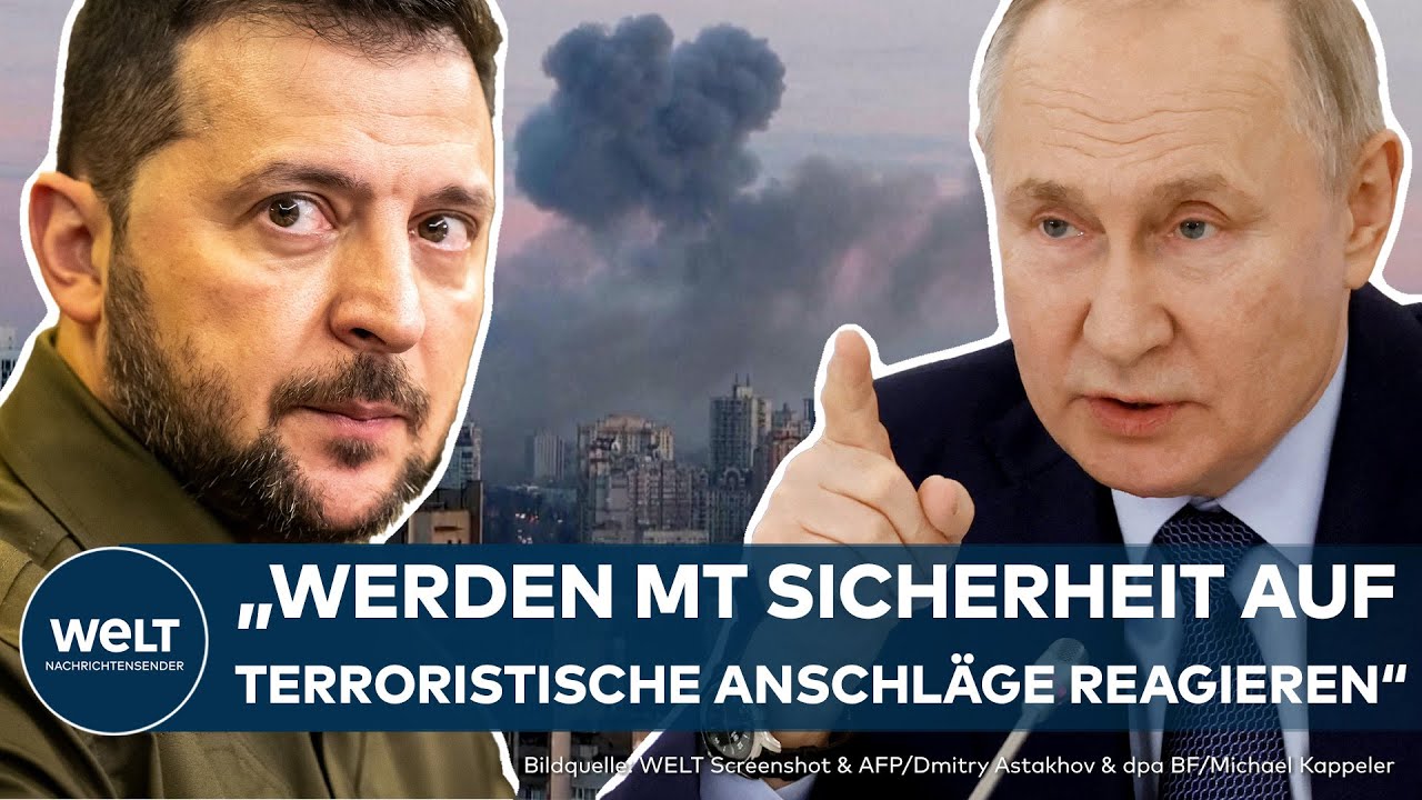 PUTINS KRIEG: Russischer Vergeltungsschlag trifft Ukraine hart – Selenskyj kündigt Gegenangriff an