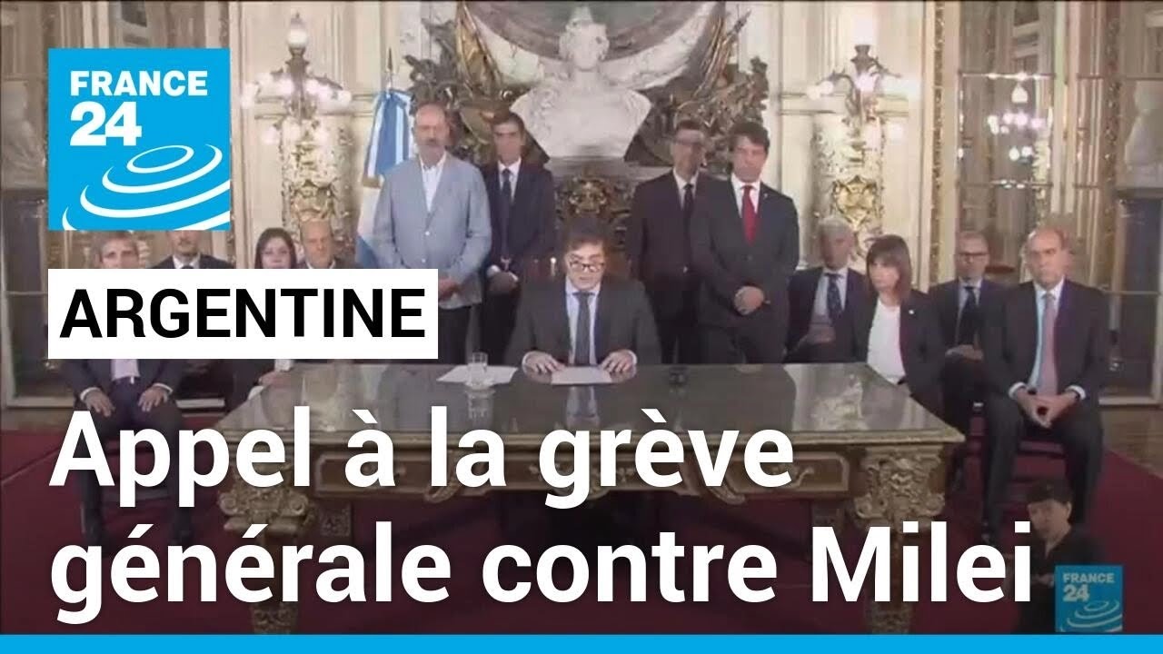 Argentine : colère contre Javier Milei et appel à la grève générale • FRANCE 24