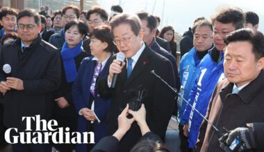 Lee Jae-myung stabbing: footage shows attack on South Korea opposition leader