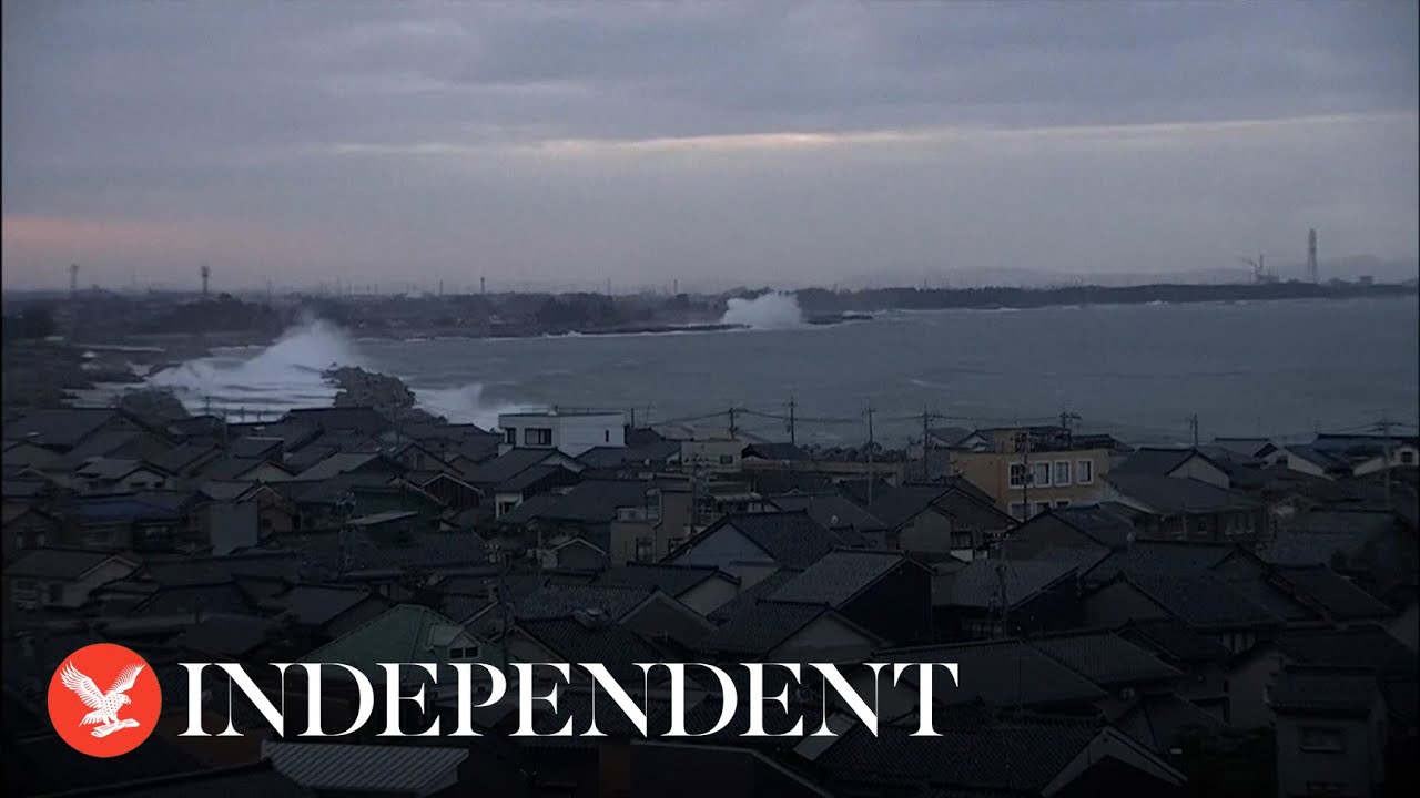 Japan lowers tsunami alerts but warns coast residents of risk after earthquakes