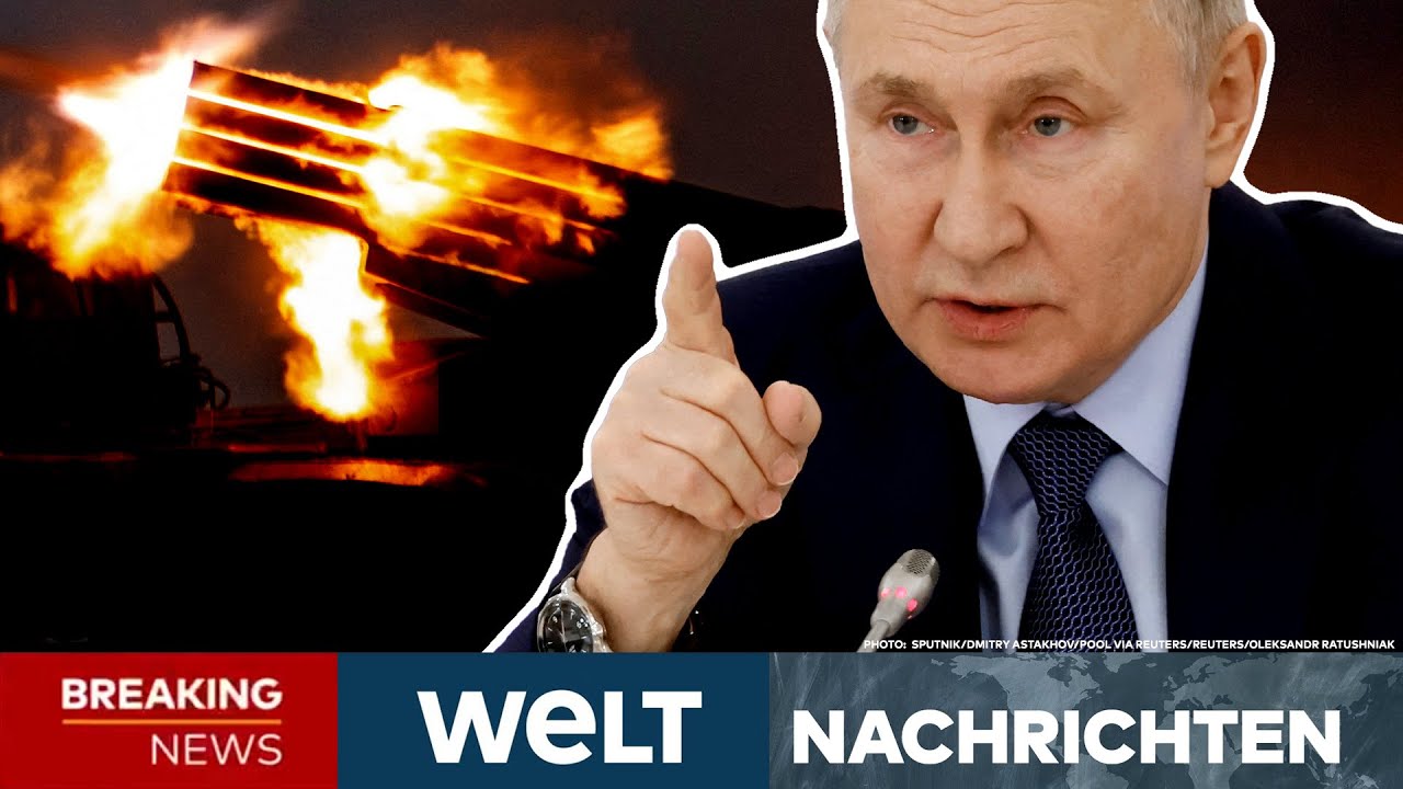 UKRAINE-KRIEG: "Werden Angriffe verstärken" Jetzt kündigt Putin knallharte Vergeltung an | WELT LIVE