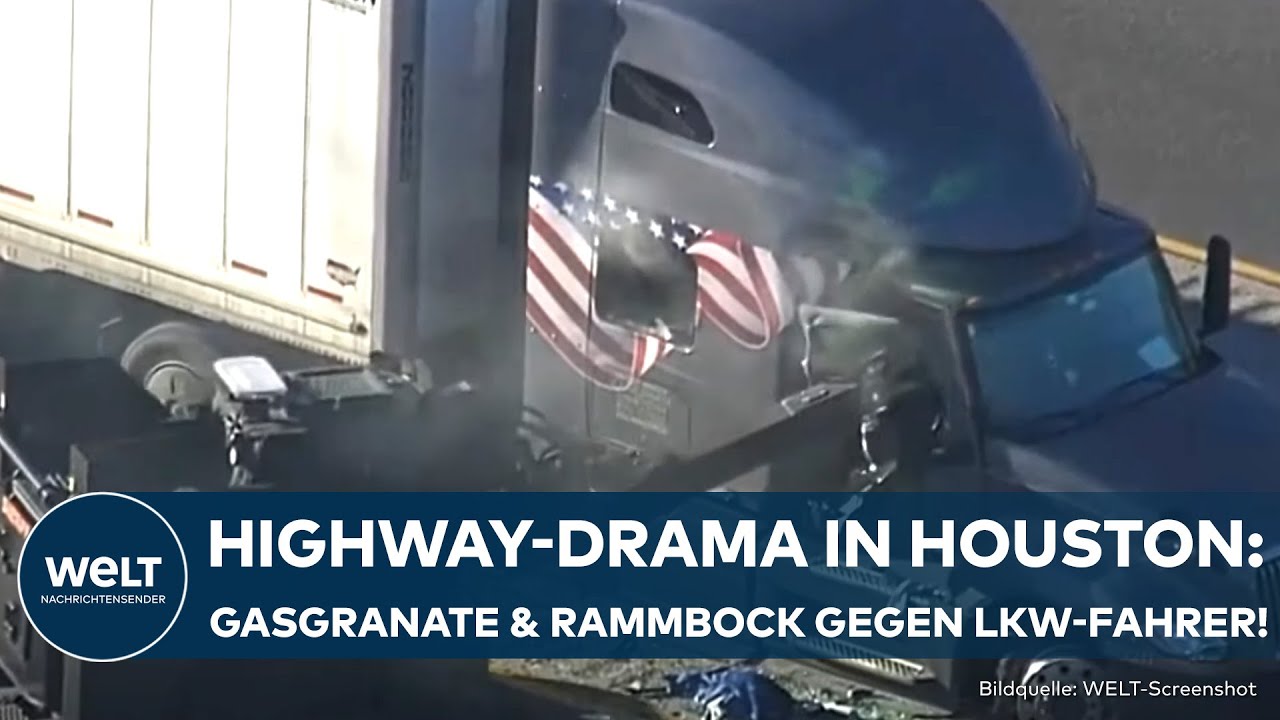 VERFOLGUNGSJAGD IN TEXAS: LKW-Fahrer will nicht aussteigen! Polizei greift zu dramatischen Mitteln