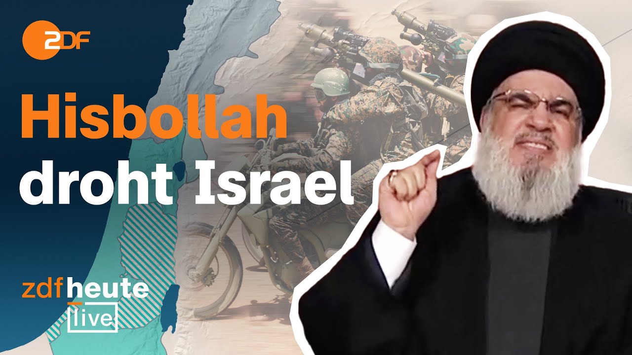 Hisbollah schwört Vergeltung: Droht Israel eine neue Front an der Grenze zu Libanon? | ZDFheute live