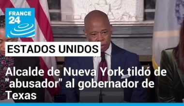 Alcalde de Nueva York tildó de "abusador" al gobernador de Texas por política migratoria