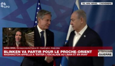 Antony Blinken de retour au Moyen-Orient pour la quatrième fois depuis le début de la guerre
