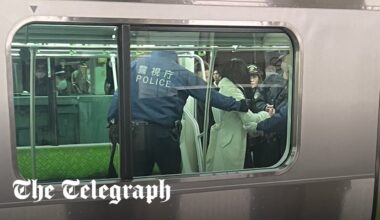 Three people stabbed on Tokyo train