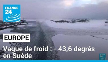 Vague de froid en Europe : - 43,6 degrés en Suède • FRANCE 24