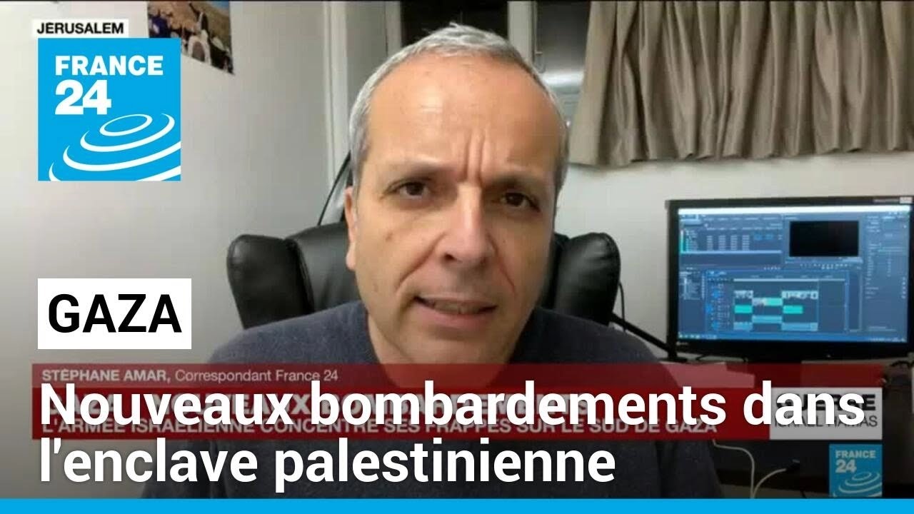 Gaza : nouveaux bombardements et des dizaines de morts selon le Hamas • FRANCE 24