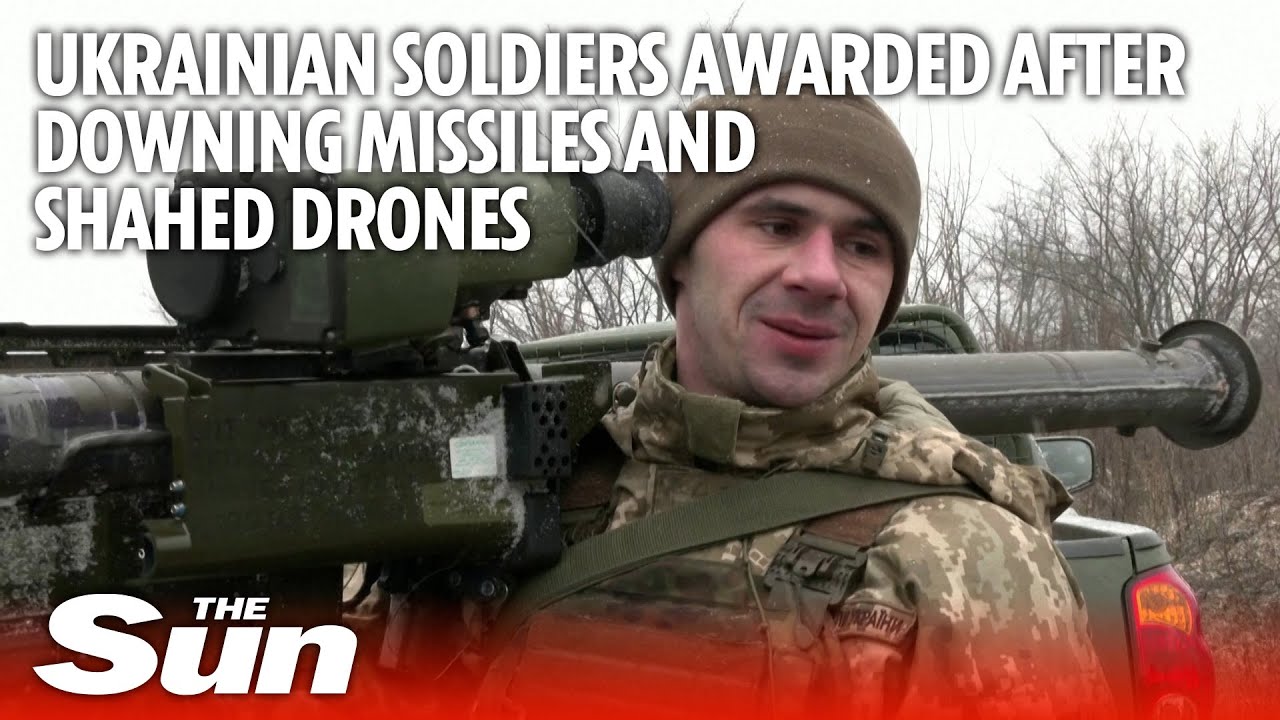 Ukrainian air defence soldiers awarded after downing cruise missiles shahed drones
