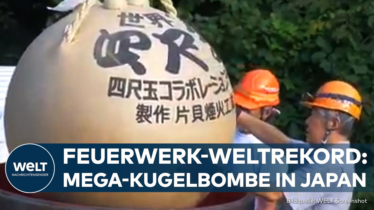 MEGAFEUERWERK IN JAPAN: Größter Feuerwerkskörper der Welt gezündet
