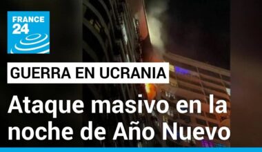Ataque masivo de Rusia sobre Ucrania con alrededor de 90 cohetes y drones en Año Nuevo