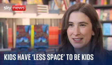 British children 'have less space' to be kids, award-winning author says