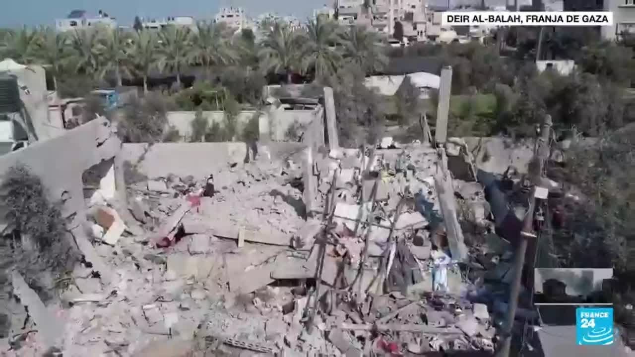 Franja de Gaza es intensamente atacada en el último día del 2023