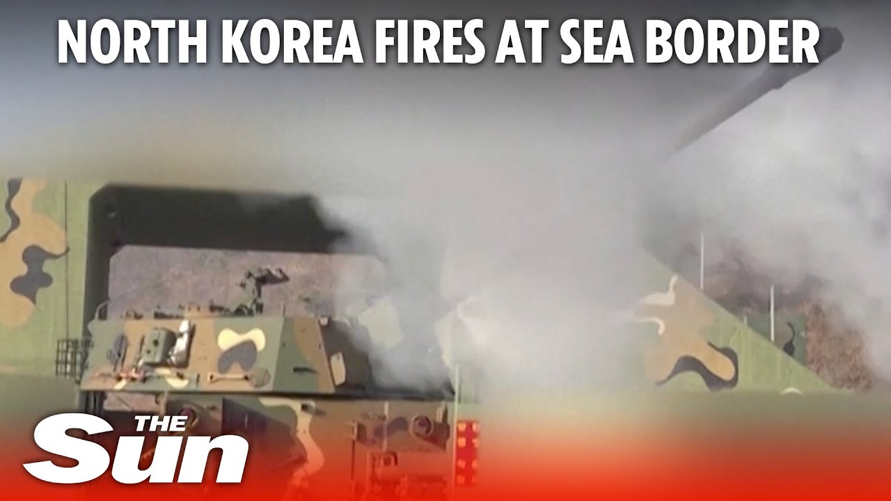 North Korea fires more than 200 artillery rounds at border with South Korea