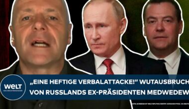 PUTINS KRIEG: "Tatsächlich eine heftige Verbalattacke!" Neuer Wutausbruch von Ex-Präsident Medwedew