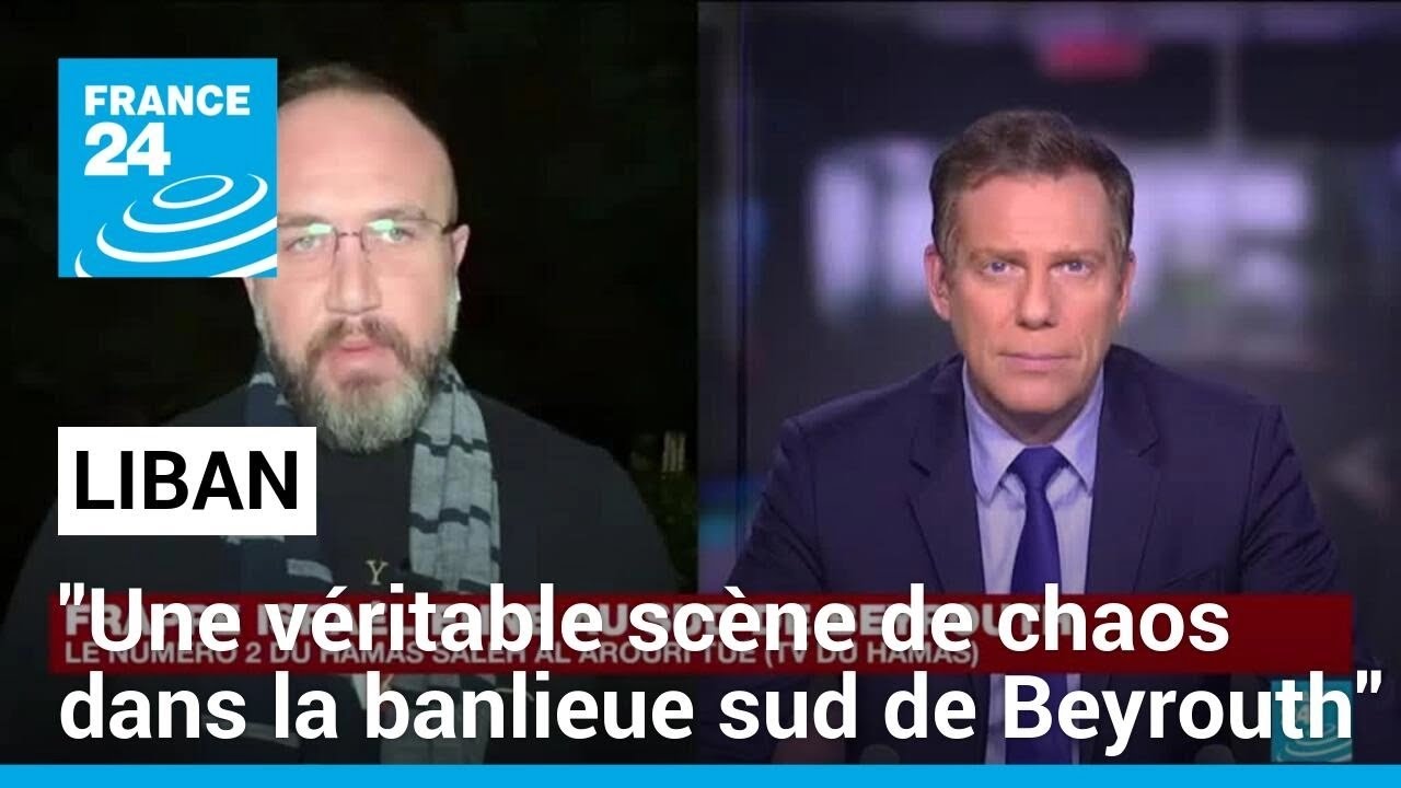 "Une véritable scène de chaos dans la banlieue sud de Beyrouth" décrit le correspondant de France 24