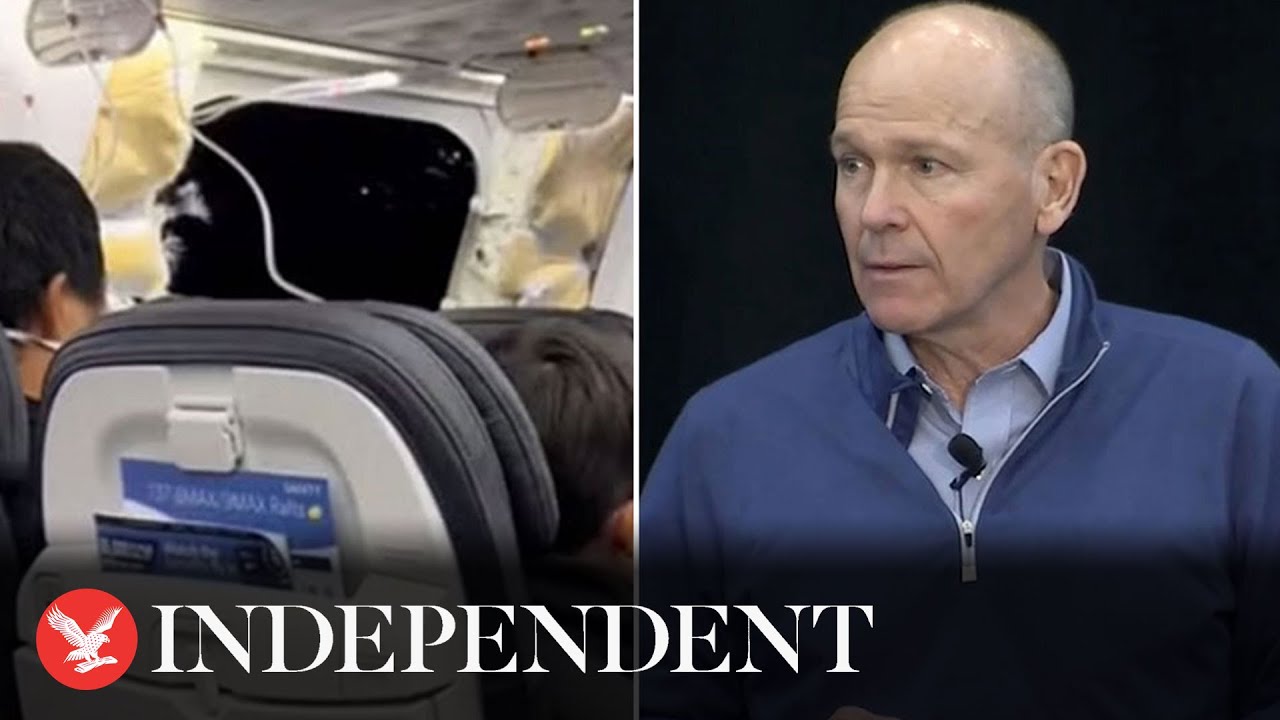 Boeing CEO thanks Alaska Airlines pilots for landing plane 'in scary circumstances' after blowout