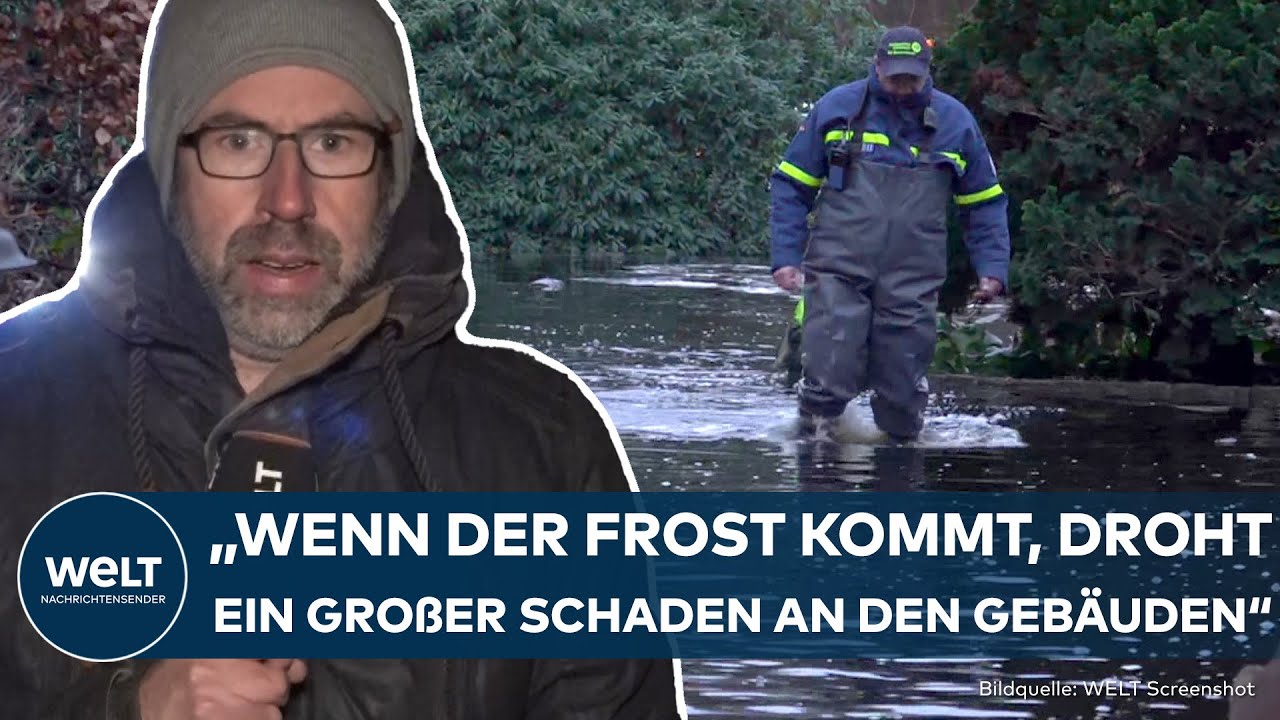 HOCHWASSER DEUTSCHLAND: Häuser unter Wasser – Jetzt können die Minusgrade zu neuen Gefahren führen